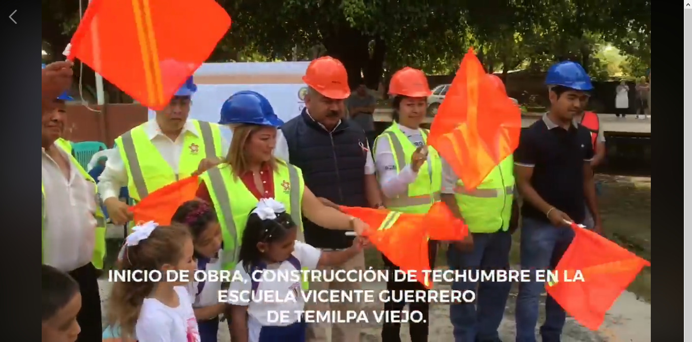 SE DIO EL BANDERAZO DE INICIO A LA OBRA DE CONSTRUCCIÓN DE TECHUMBRE EN LA ESC. PRIM. 